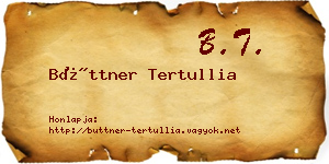 Büttner Tertullia névjegykártya